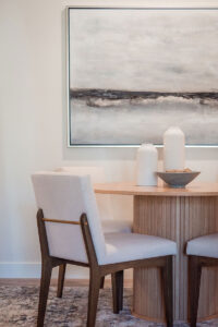 Jeffrey Allen Design, Borrego Model Home, dining room table and wall art