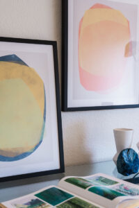 Jeffrey Allen Design, Fountains Model Home, bedroom with wall art