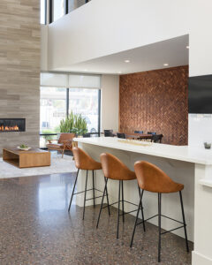 Jeffrey Allen Design, Cactus 42 Multi-Family, Clubhouse counter with stools